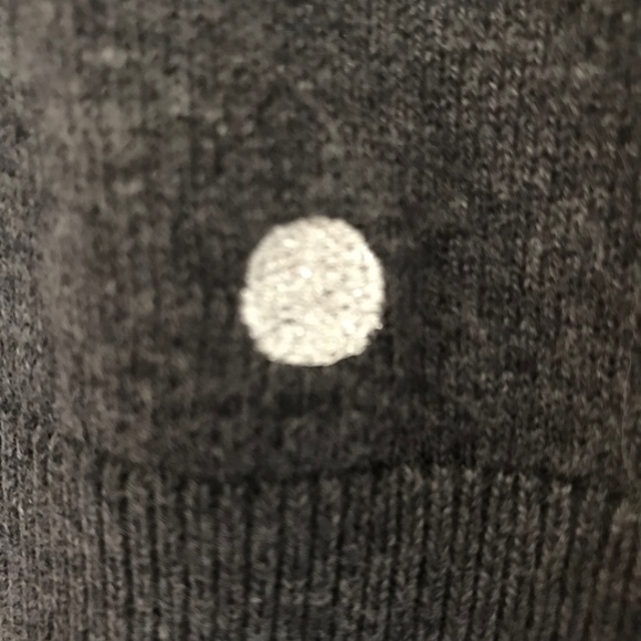 NWT J.Crew silver polka dot sweater - Picture 3 of 7